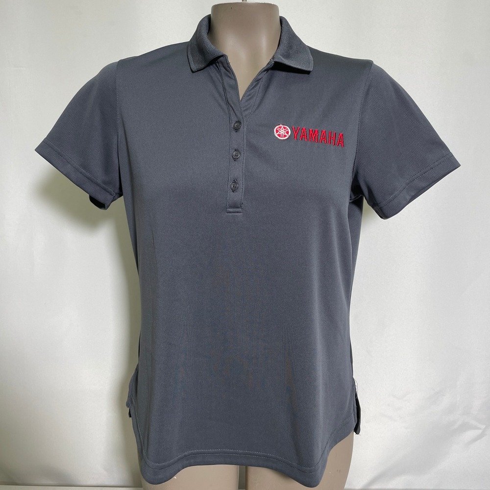 Yamaha Motorsports Gray Performance Polo Shirt Women's MEDIUM